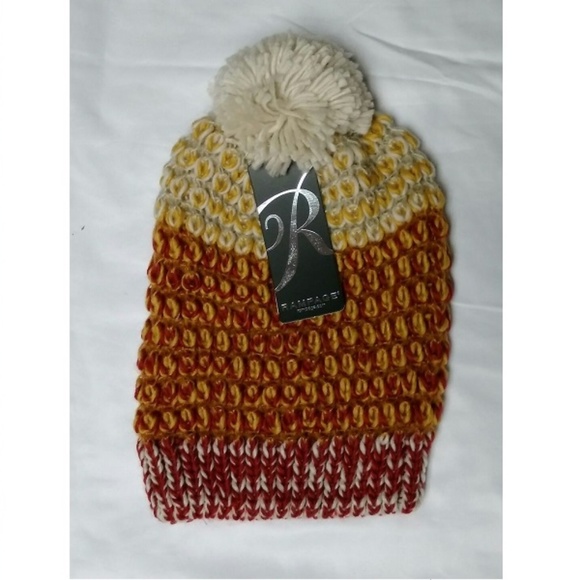 RAMPAGE Women's Marled Beanie w/ Pom Poms OSFM NEW - Picture 3 of 4